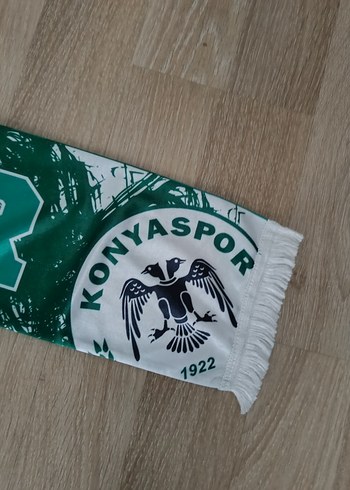 Uzun Yeşil Konyaspor Baskılı Erkek Atkı - Görsel 2