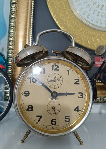 Antika Kurmalı Alman Peter Saat - Görsel 3