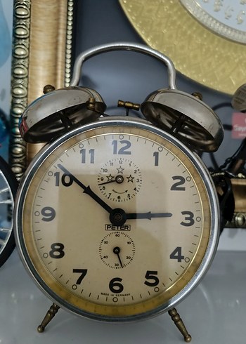 Antika Kurmalı Alman Peter Saat - Görsel 4