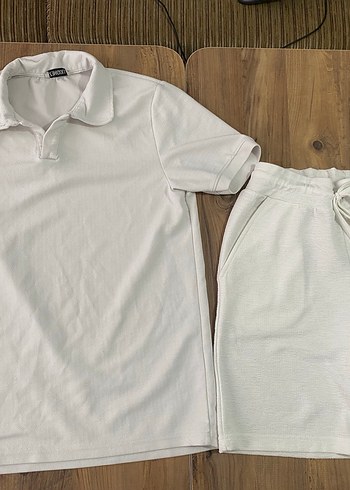 Erkek Beyaz Kısa Kollu Polo Tişört - Görsel 2