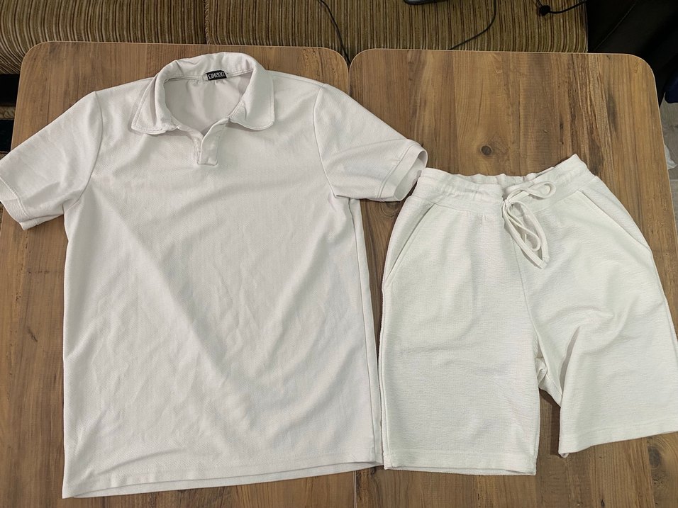 Erkek Beyaz Kısa Kollu Polo Tişört - Görsel 2