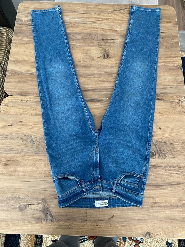 Erkek Mavi Denim Regular Fit Jean - Görsel 2