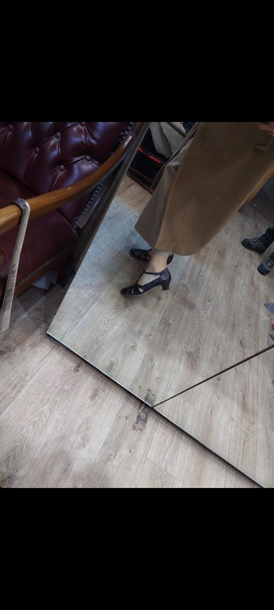 Kahverengi Parlak Deri 5 cm Topuklu Kadın Ayakkabı - Görsel 5