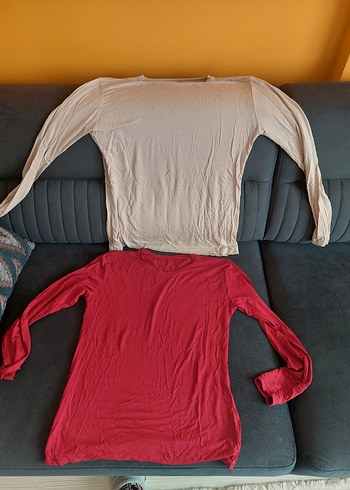 ikili bordo krem badi S/M beden - Görsel 4