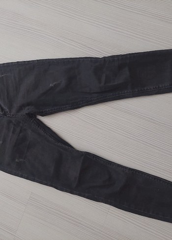 Siyah İnce Kesim Midi Boy Kadın Jean - Görsel 2