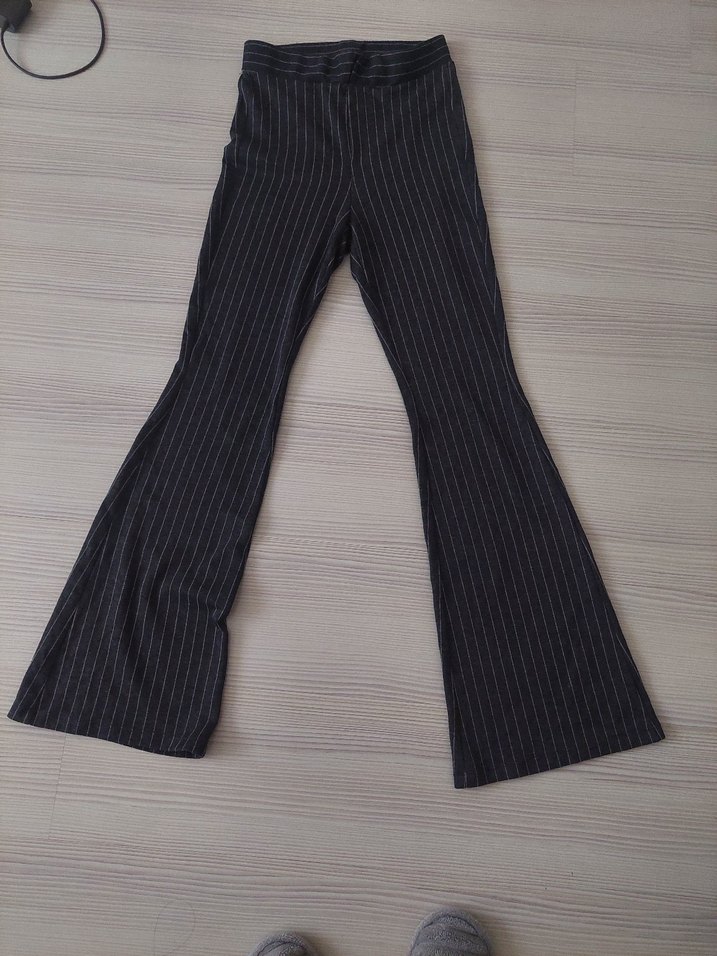 Gri Midi Kadın Denim Pantolon - Görsel 2