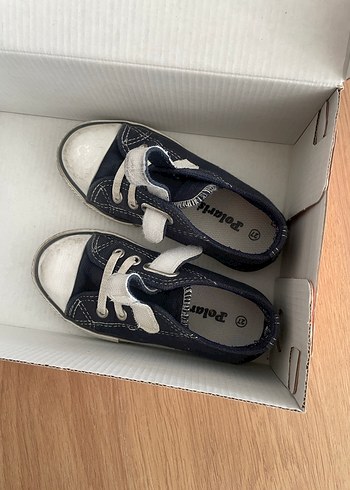 Erkek Çocuk Mavi Bağcıklı ve Cırtlı Spor Ayakkabı - Görsel 3