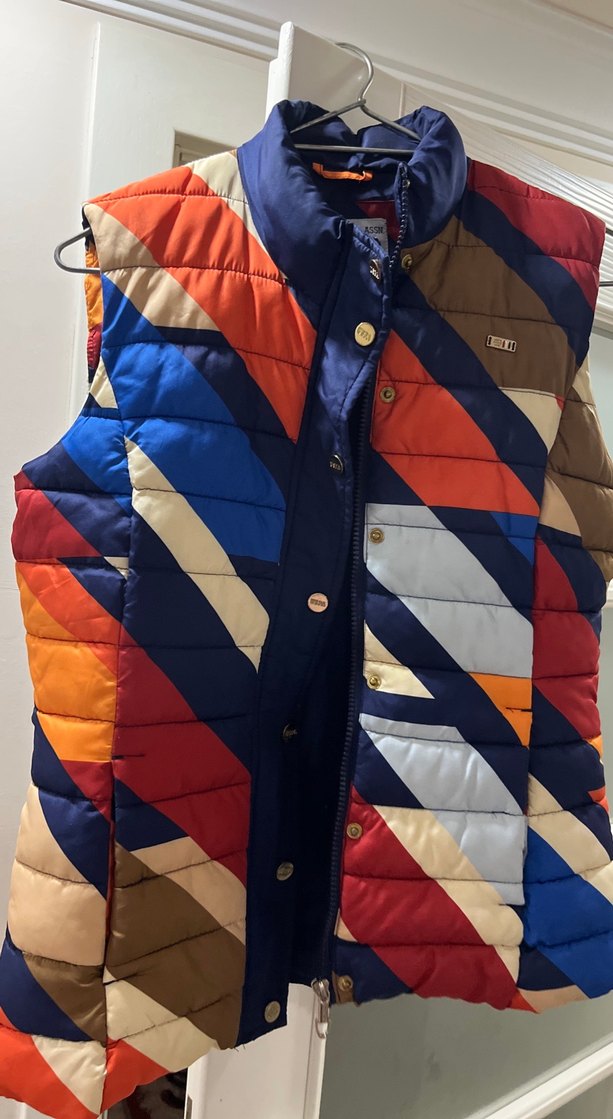 Düğmeli Çok Renkli Kadın Yelek - Görsel 4