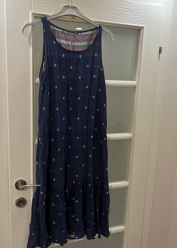 Lacivert Uzun Salaş Elbise - Görsel 3