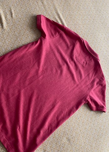 Bordo Kısa Kollu Polo Tişört - Görsel 3