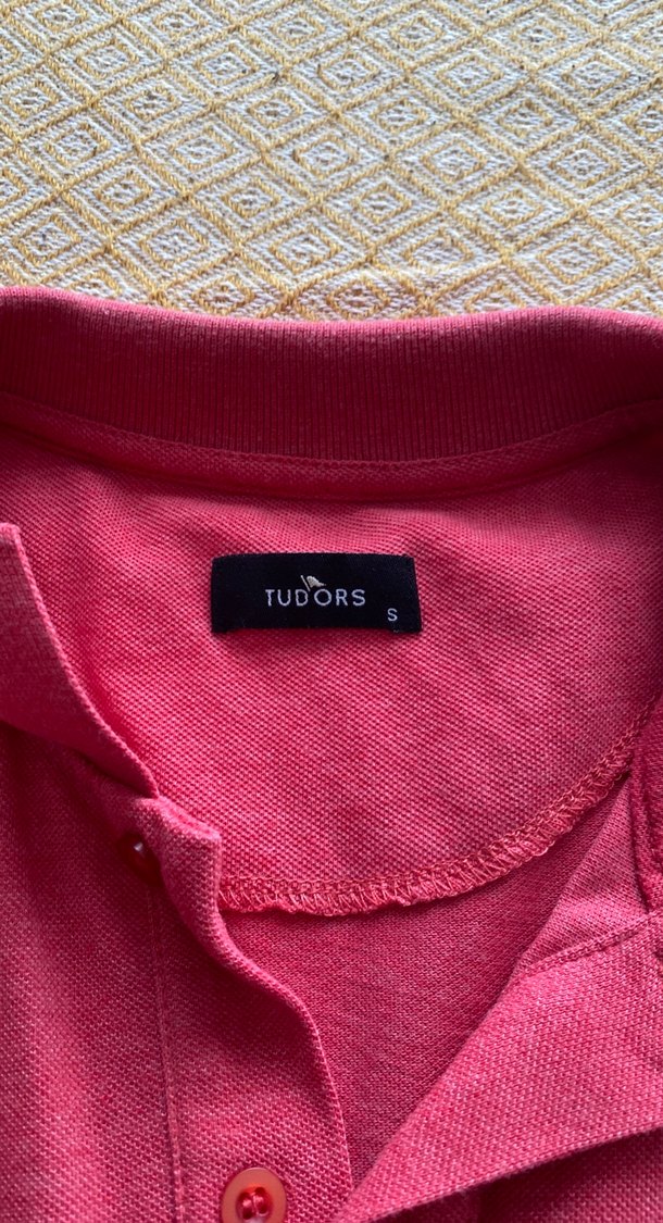 Bordo Kısa Kollu Polo Tişört - Görsel 4