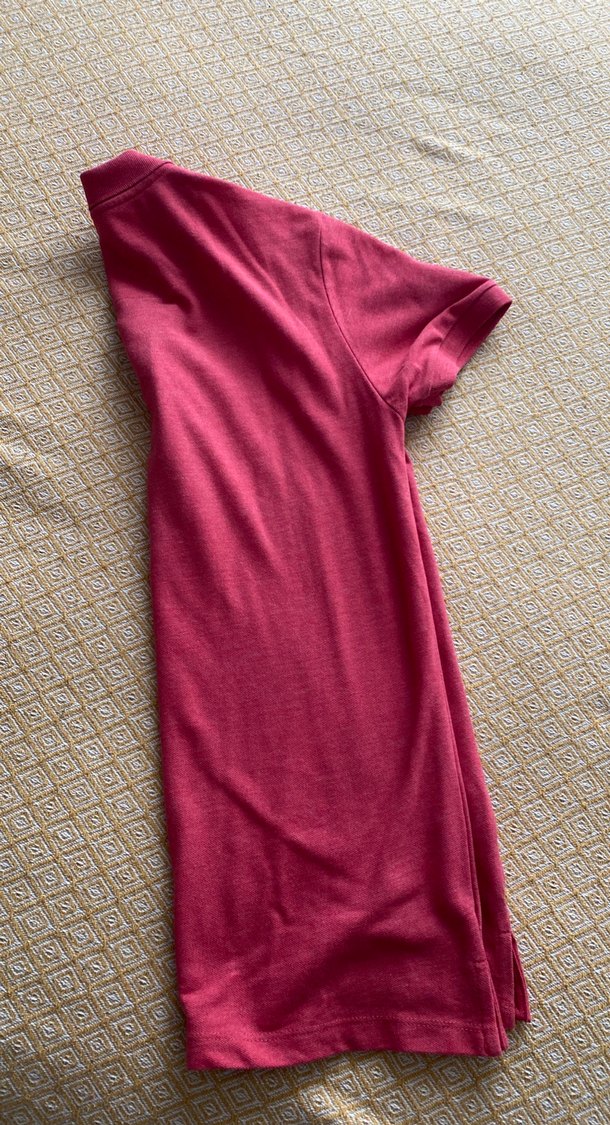 Bordo Kısa Kollu Polo Tişört - Görsel 2