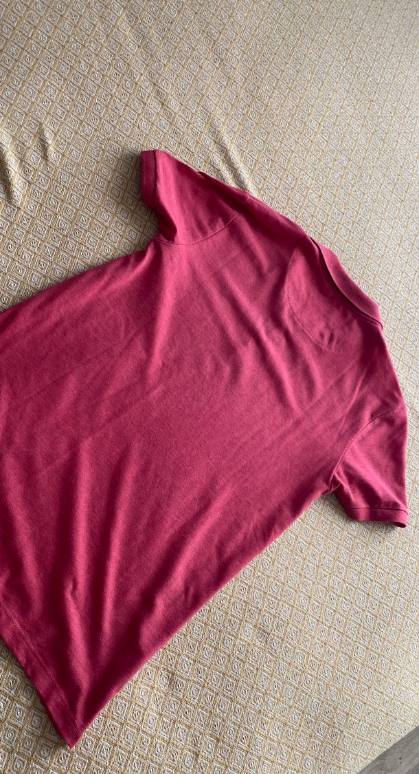 Bordo Kısa Kollu Polo Tişört - Görsel 3