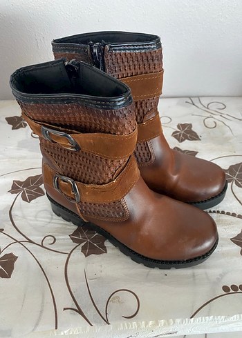 KIZ Çocuk Siyah Yılan Desenli Bot - Görsel 4