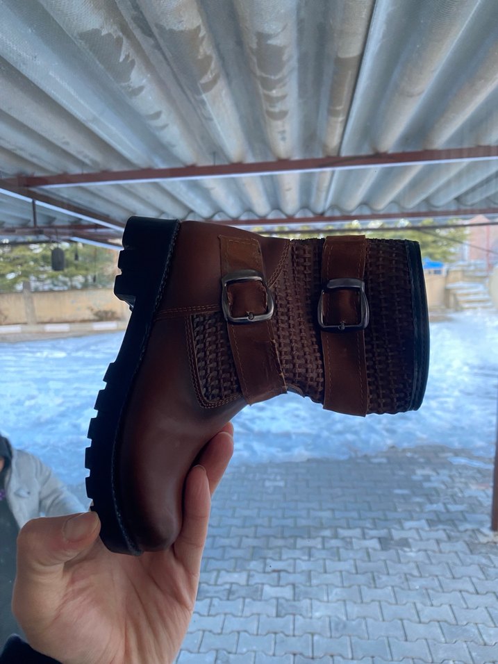 KIZ Çocuk Siyah Yılan Desenli Bot - Görsel 3