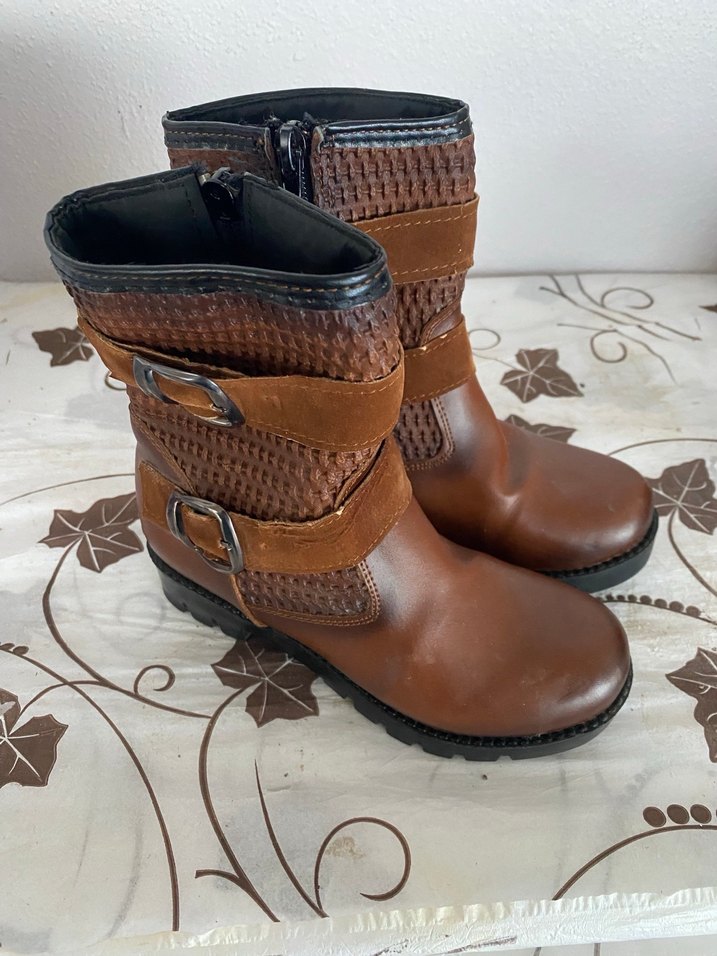 KIZ Çocuk Siyah Yılan Desenli Bot - Görsel 4