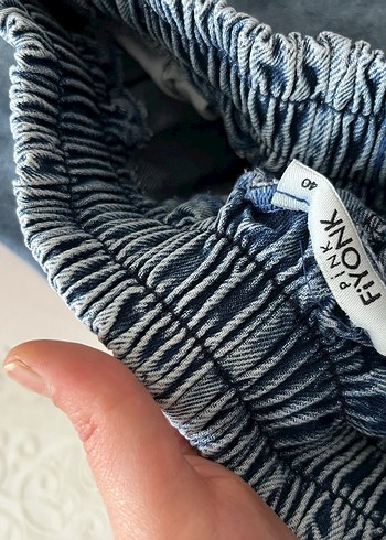 Kadın İkili Taşlı Kot Takım - Görsel 5