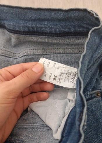 Gri Mavi Normal Kesim erkek Denim Pantolon - Görsel 3