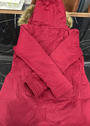 MAVİ Kürklü Kırmızı Kadın Kışlık Mont - Görsel 5