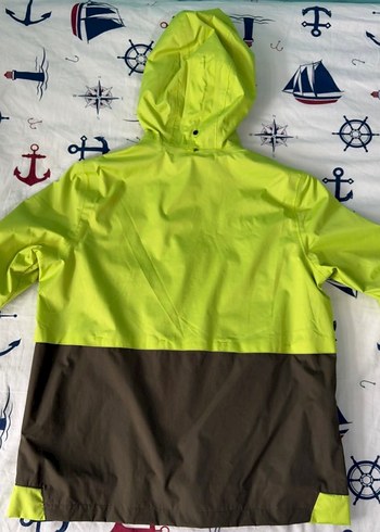 Decathlon Quechua Erkek Çocuk Yeşil Fermuarlı Yağmurluk - Görsel 4