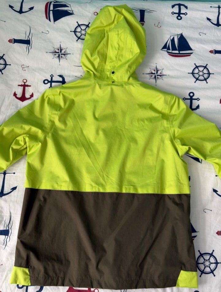 Decathlon Quechua Erkek Çocuk Yeşil Fermuarlı Yağmurluk - Görsel 4