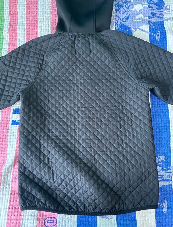 ZARA Fermuarlı Kapüşonlu Siyah Unisex Spor Ceket - Görsel 2