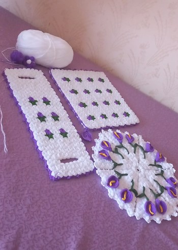 Mor Pastel Banyo Lif Seti - Görsel 3