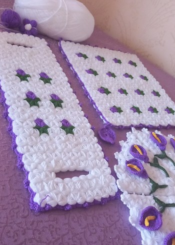 Mor Pastel Banyo Lif Seti - Görsel 6