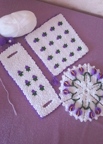 Mor Pastel Banyo Lif Seti - Görsel 4