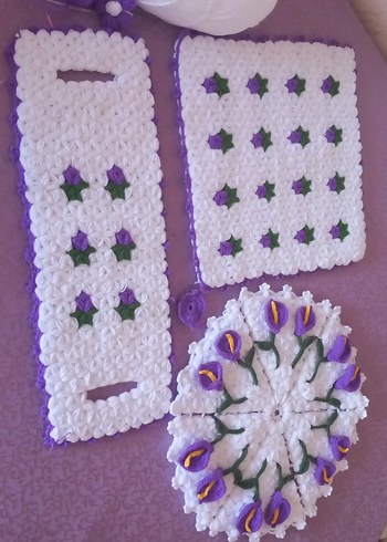 Mor Pastel Banyo Lif Seti - Görsel 5