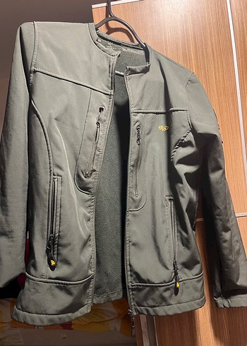 haki yeşili Fermuarlı Erkek Ceket - Görsel 2