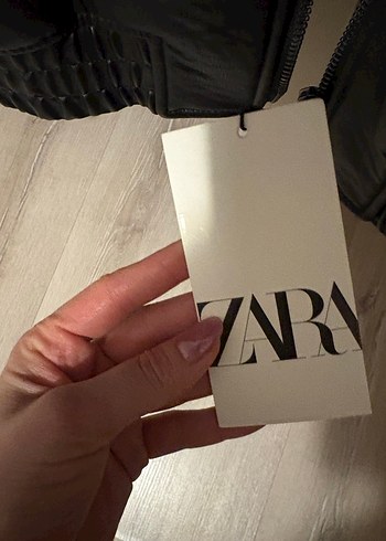 ZARA Siyah Erkek Boomber Deri Ceket - Görsel 4