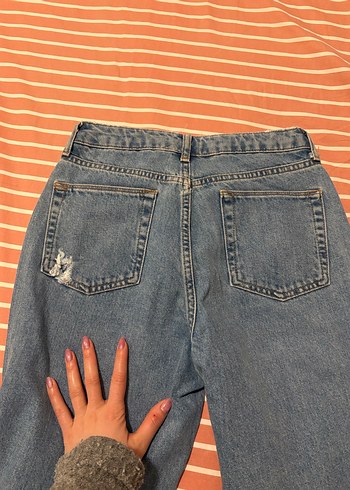 Gri Mavi Kadın Denim Pantolon - Görsel 2