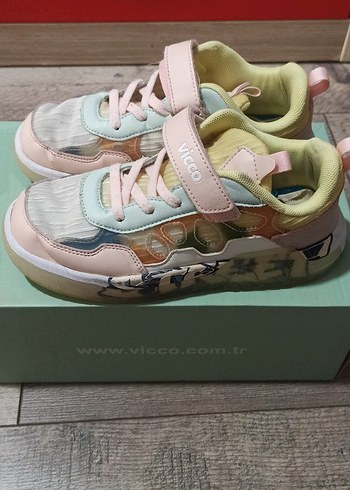 Kız Çocuk Çok Renkli Velcro Spor Ayakkabı - Görsel 2