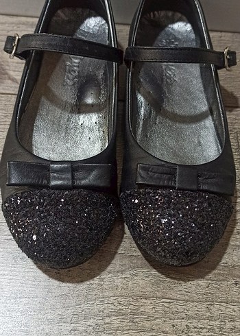 Kız Çocuk Siyah Goth Babet Ayakkabı - Görsel 4