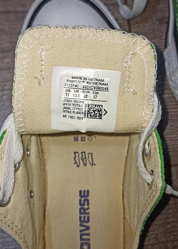 Yeşil Converse All Star Çocuk Spor Ayakkabı - Görsel 5