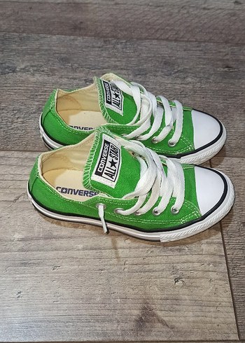 Yeşil Converse All Star Çocuk Spor Ayakkabı - Görsel 2