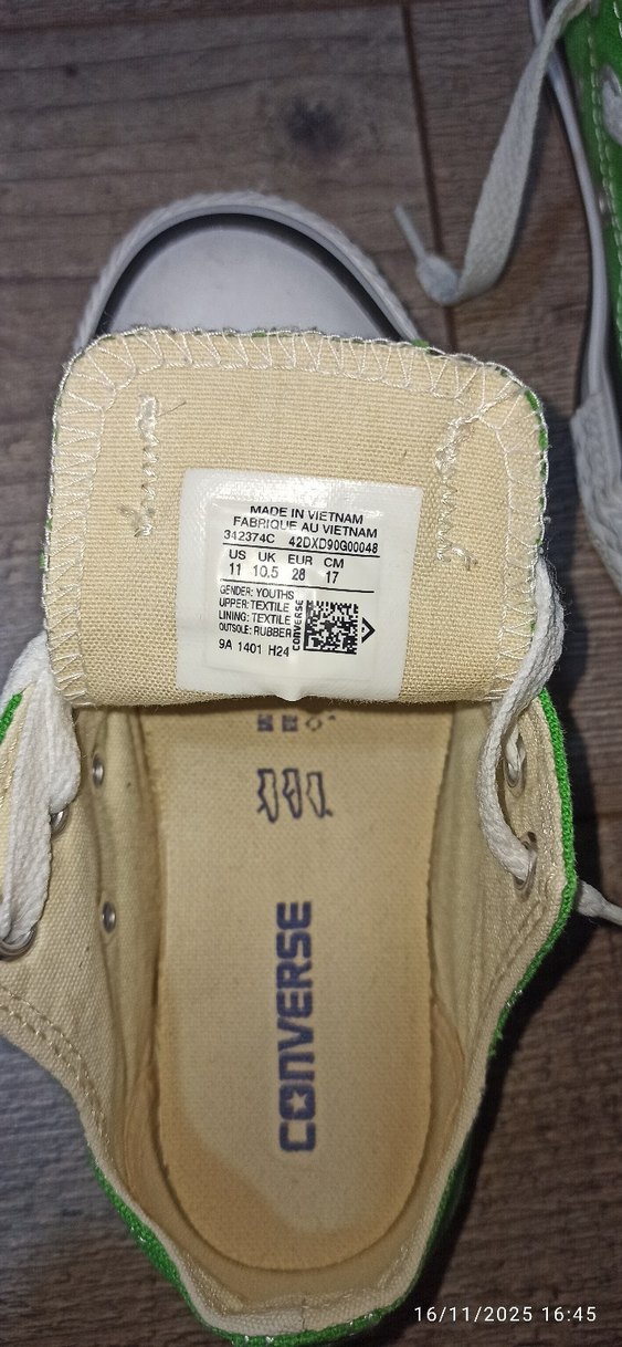 Yeşil Converse All Star Çocuk Spor Ayakkabı - Görsel 5