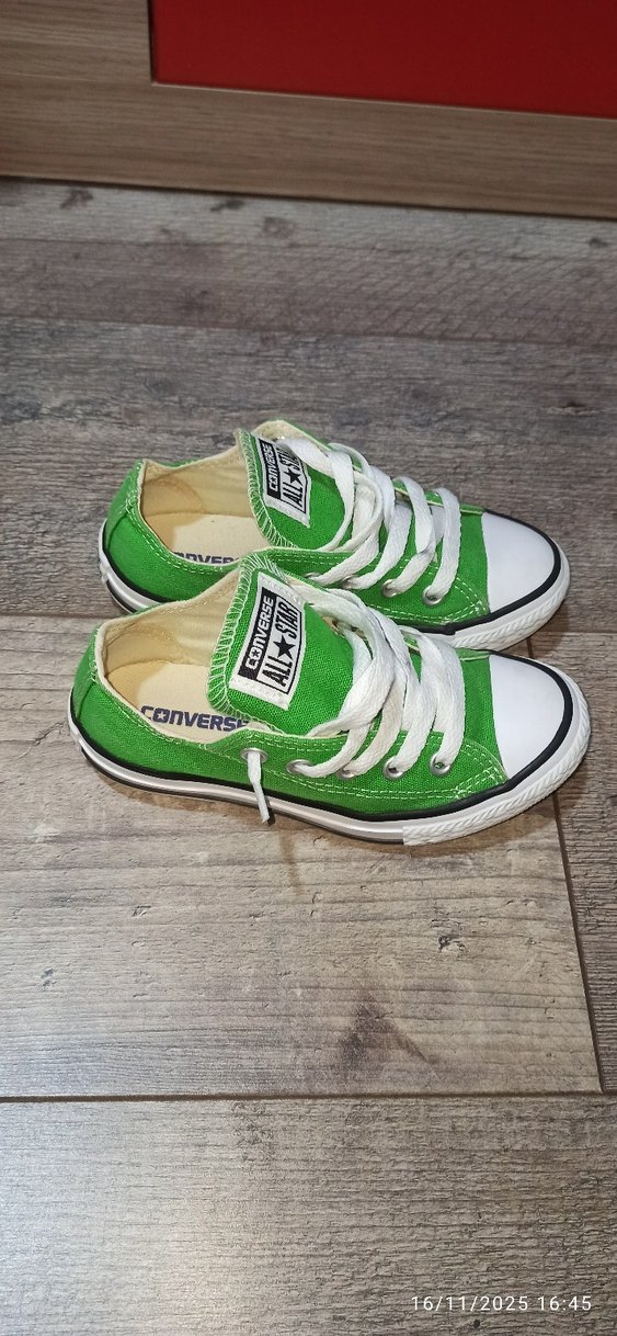 Yeşil Converse All Star Çocuk Spor Ayakkabı - Görsel 2