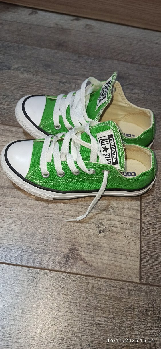 Yeşil Converse All Star Çocuk Spor Ayakkabı - Görsel 3