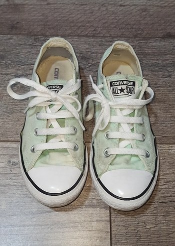 Yeşil Pastel Converse Düz Taban Spor Ayakkabı - Görsel 2