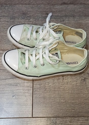 Yeşil Pastel Converse Düz Taban Spor Ayakkabı - Görsel 3