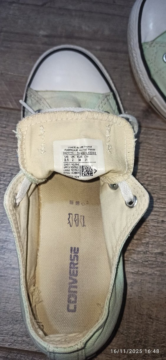 Yeşil Pastel Converse Düz Taban Spor Ayakkabı - Görsel 4