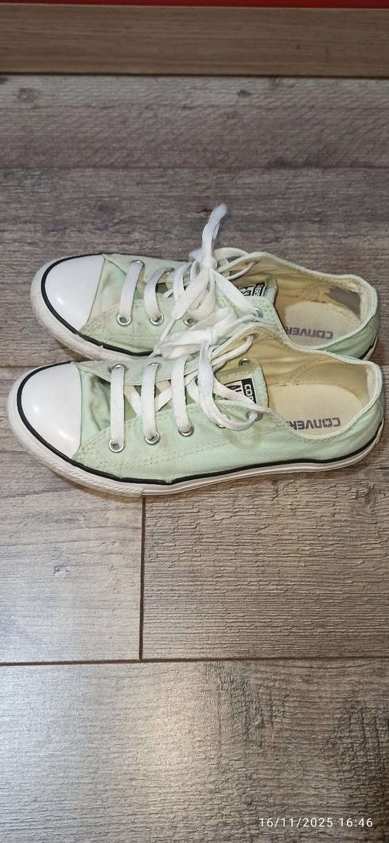 Yeşil Pastel Converse Düz Taban Spor Ayakkabı - Görsel 3
