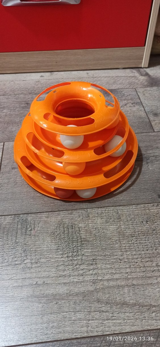 Turuncu Kedi Oyuncağı - Çok Katmanlı Toplu - Görsel 3