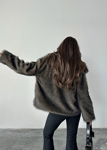 vizon Suni Kürk mont - Görsel 2
