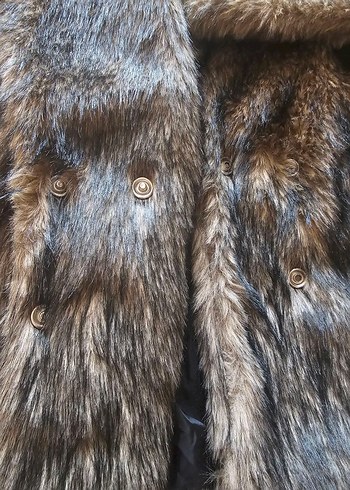 vizon Suni Kürk mont - Görsel 6