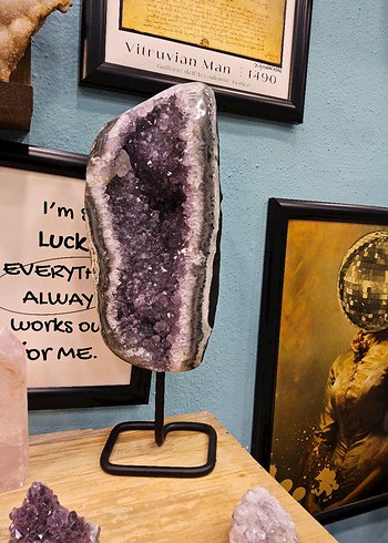 Ametist taşı koleksiyon parça - Görsel 3