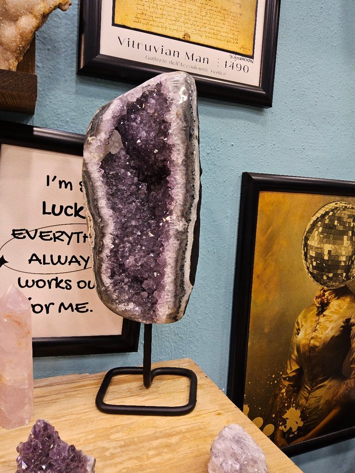 Ametist taşı koleksiyon parça - Görsel 3