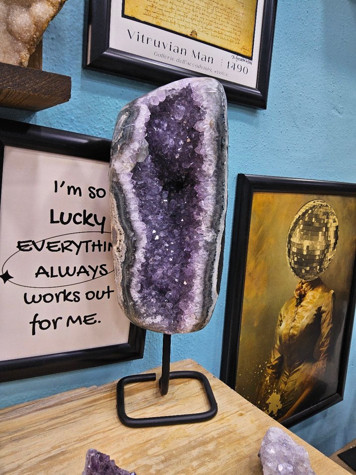 Ametist taşı koleksiyon parça - Görsel 2